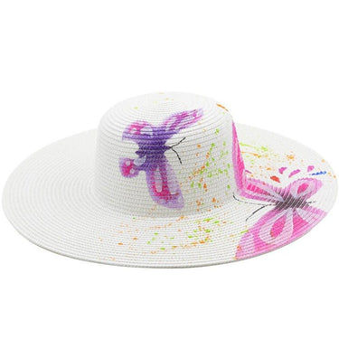 chapeau de paille avec marquage